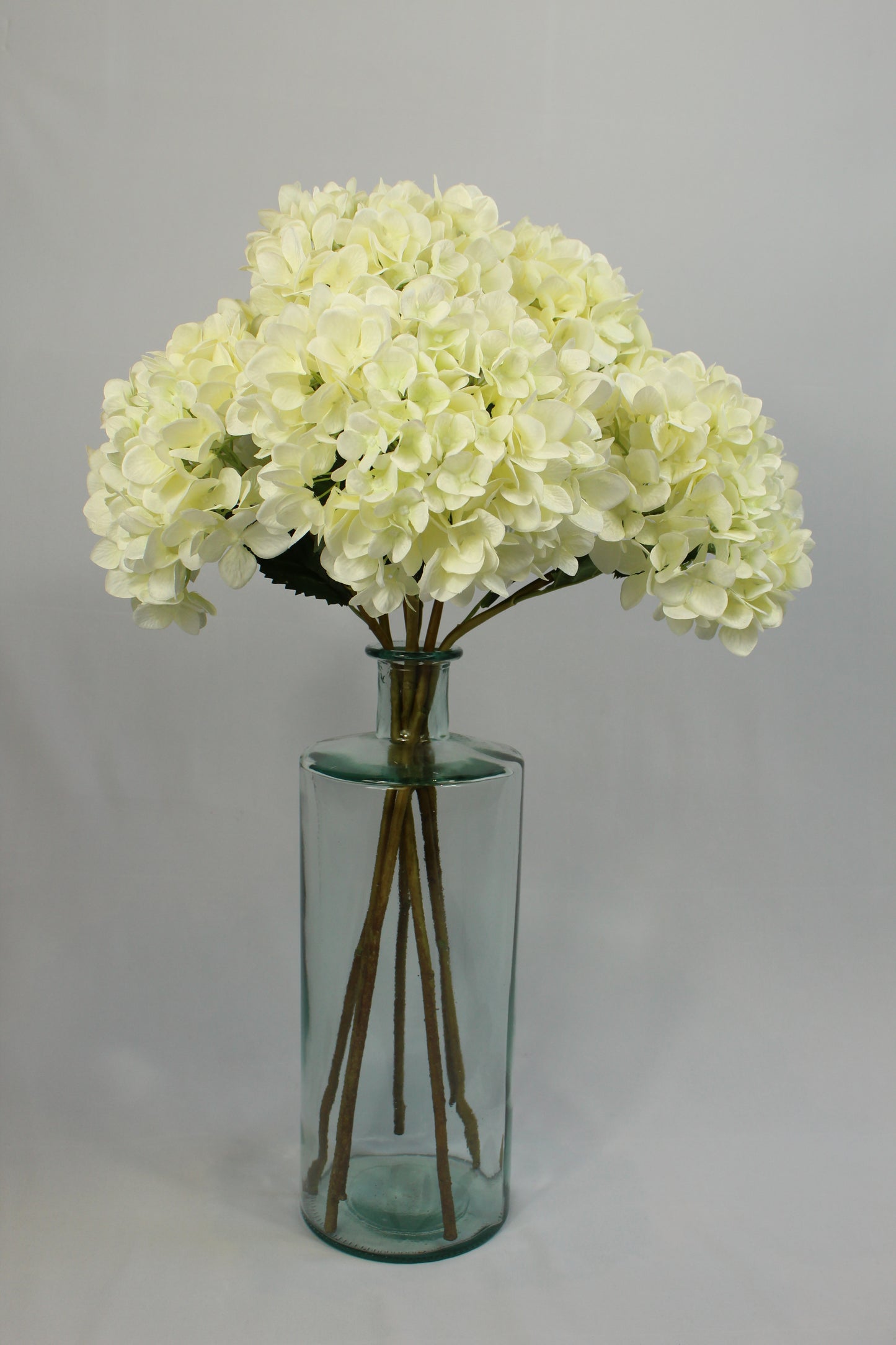 Faux White Hydrangea Stem