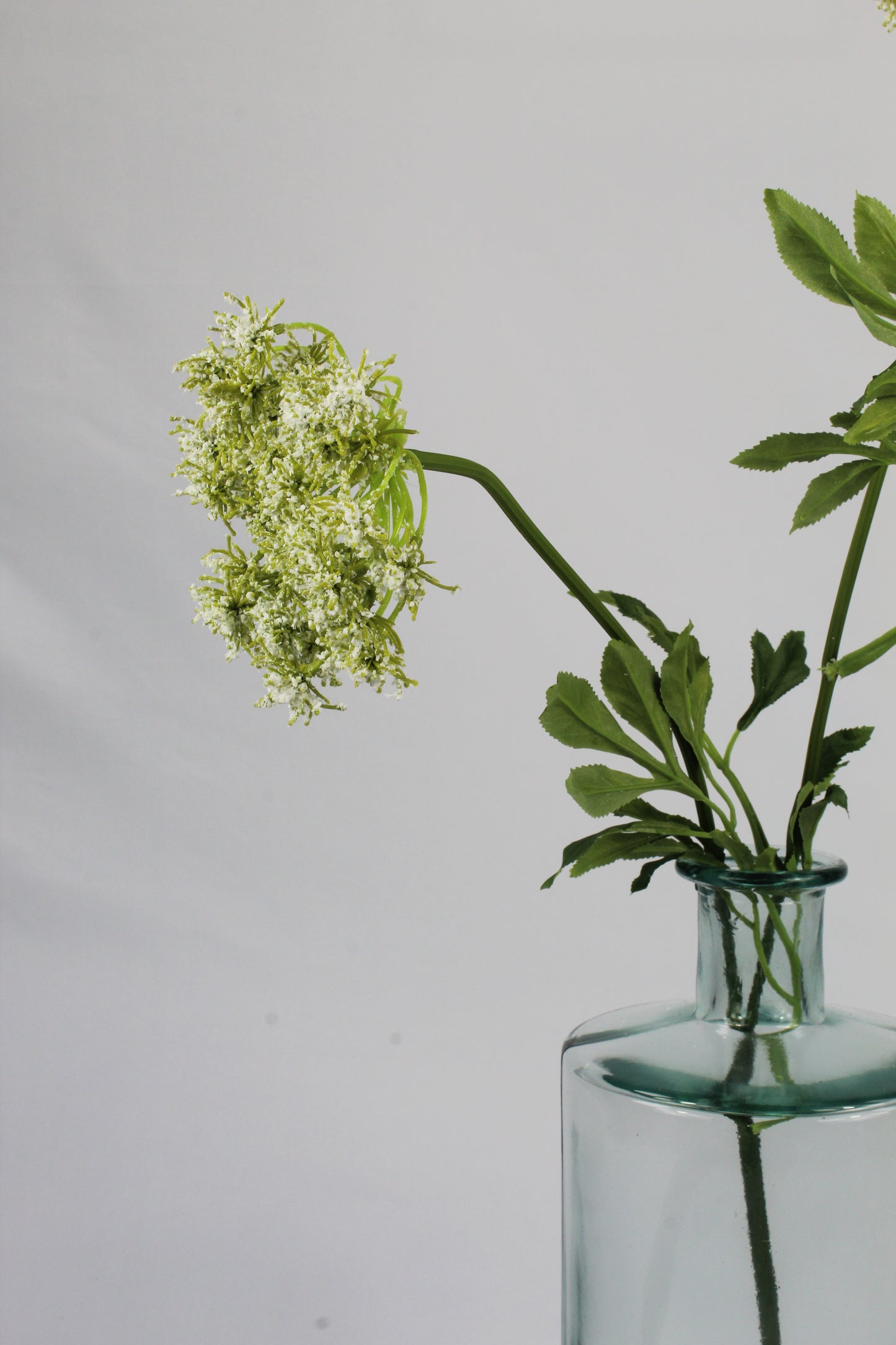 Faux White Queen Anne`s Lace Stem